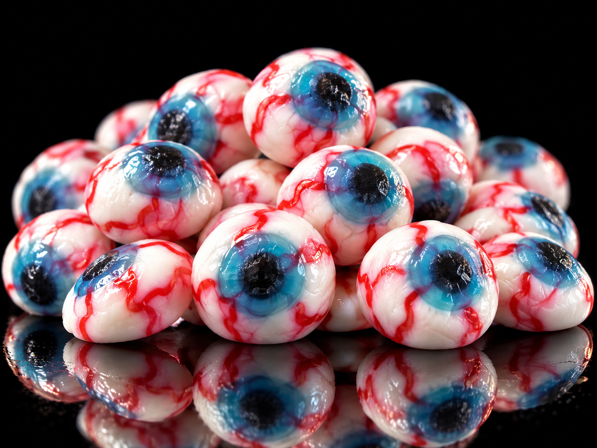 bonbons gummies yeux