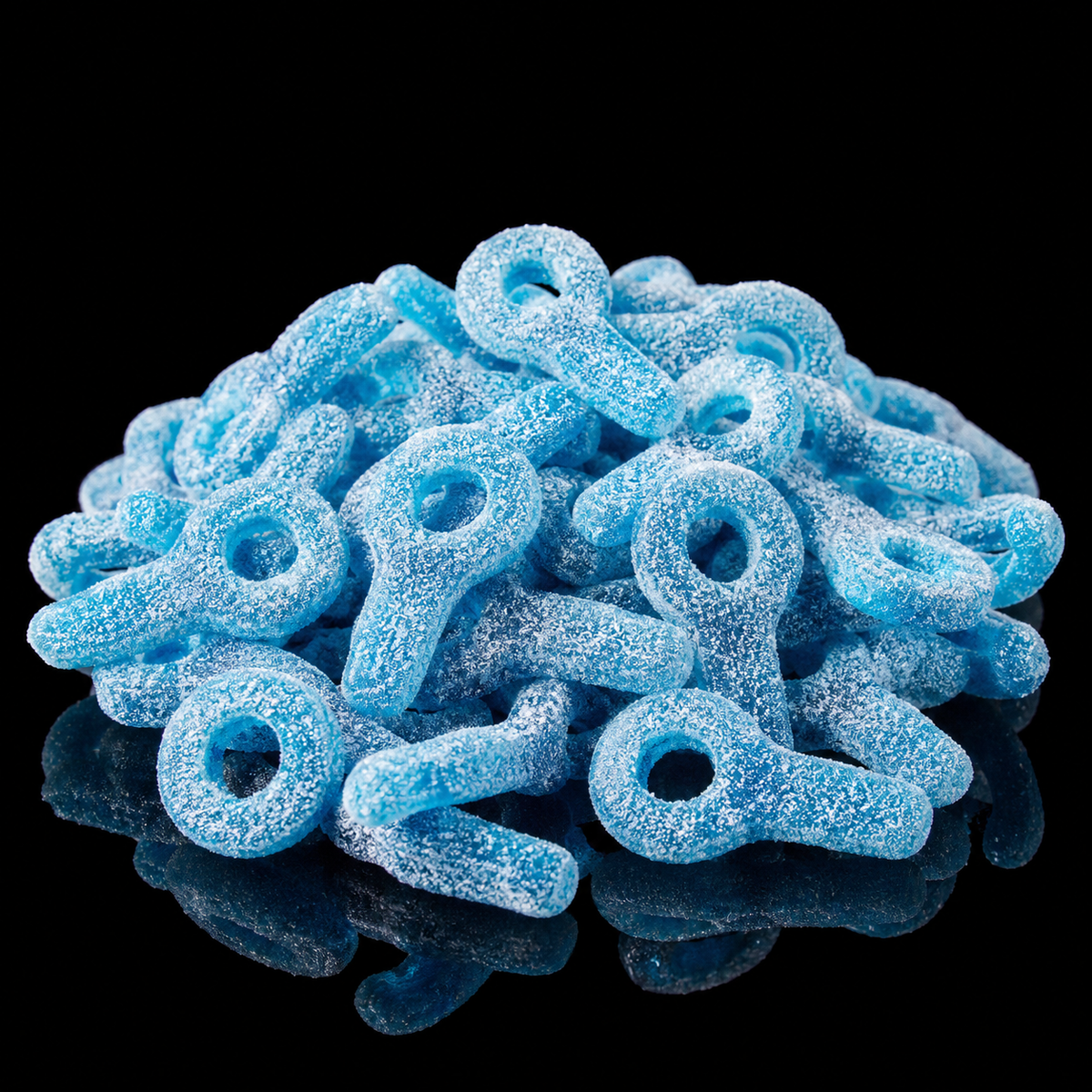 Tétines acides bleues